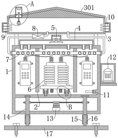 A box-combined transformer