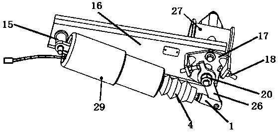 Electromagnetic exhaust braking device for automobile