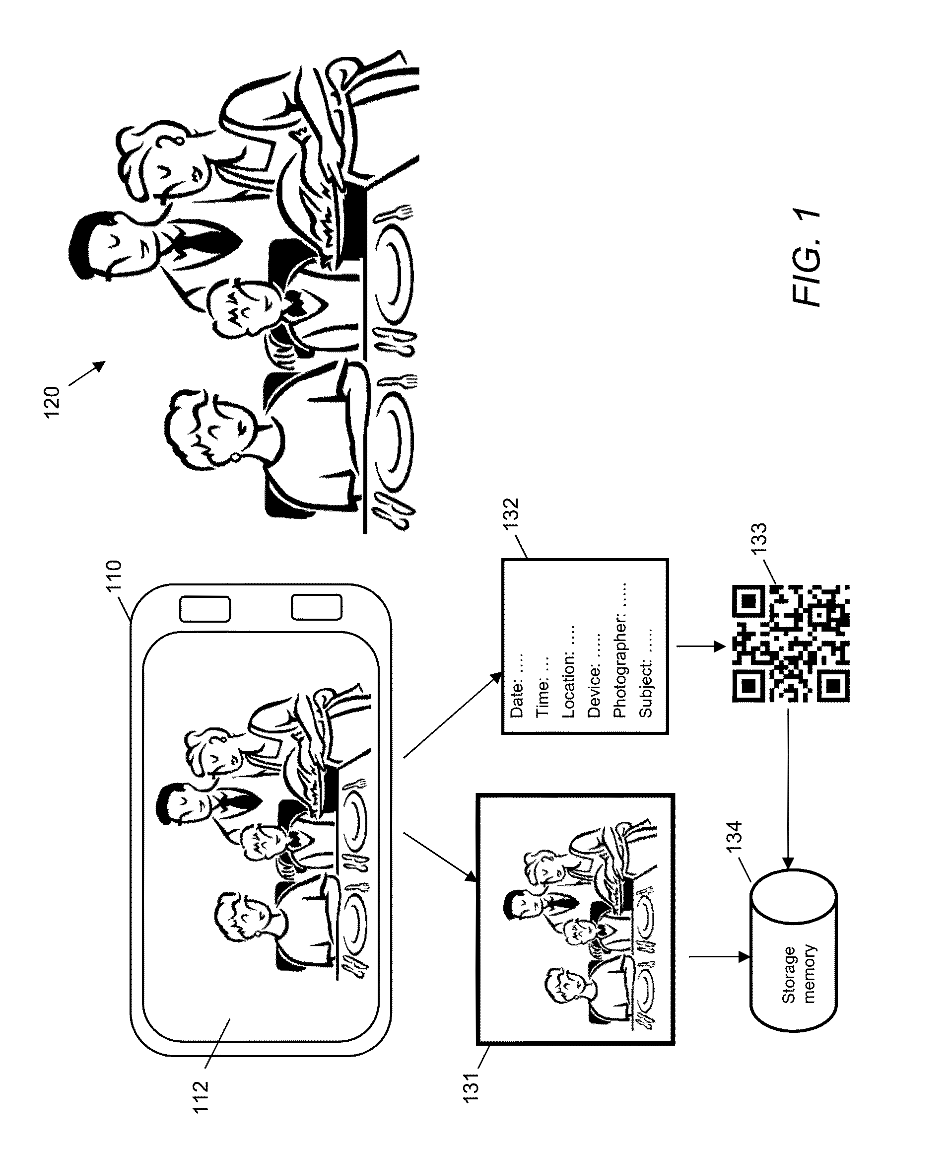 Apparatus and method for automatically generating an optically machine readable code for a captured image