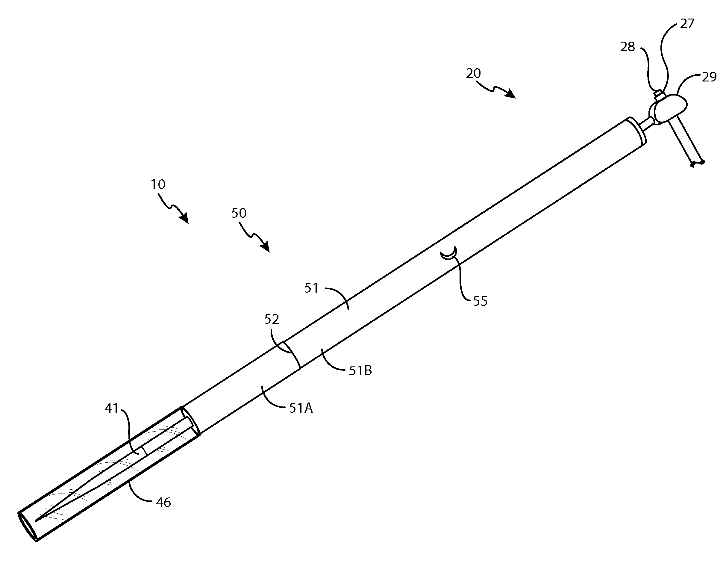 Rapid-firing spear gun with retained projectile