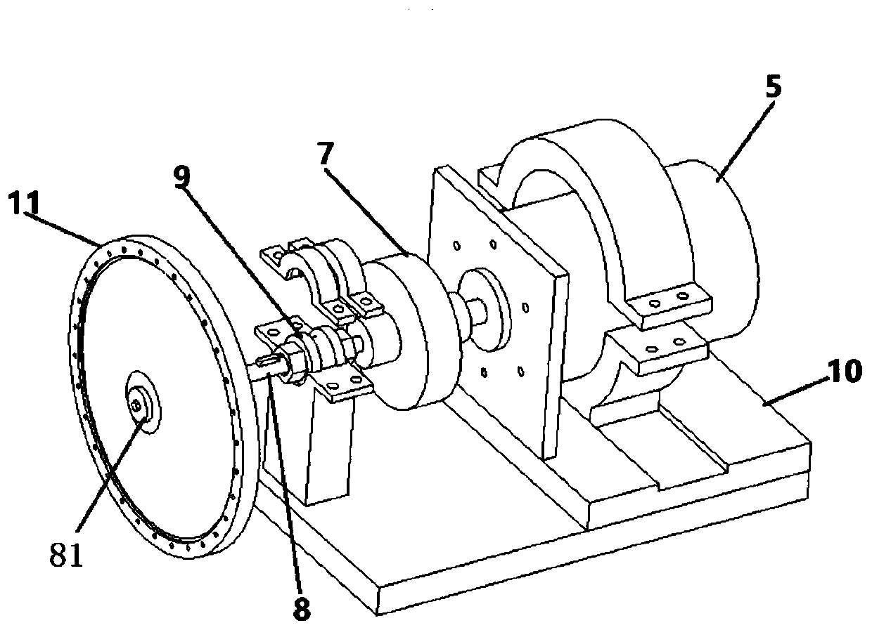 Device capable of measuring high-speed rotating dynamic seal wear characteristic