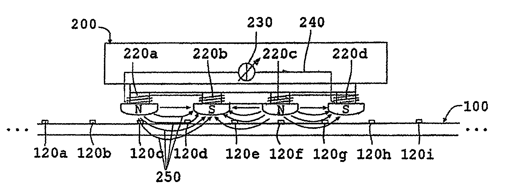 Linear motor and method for operating a linear motor