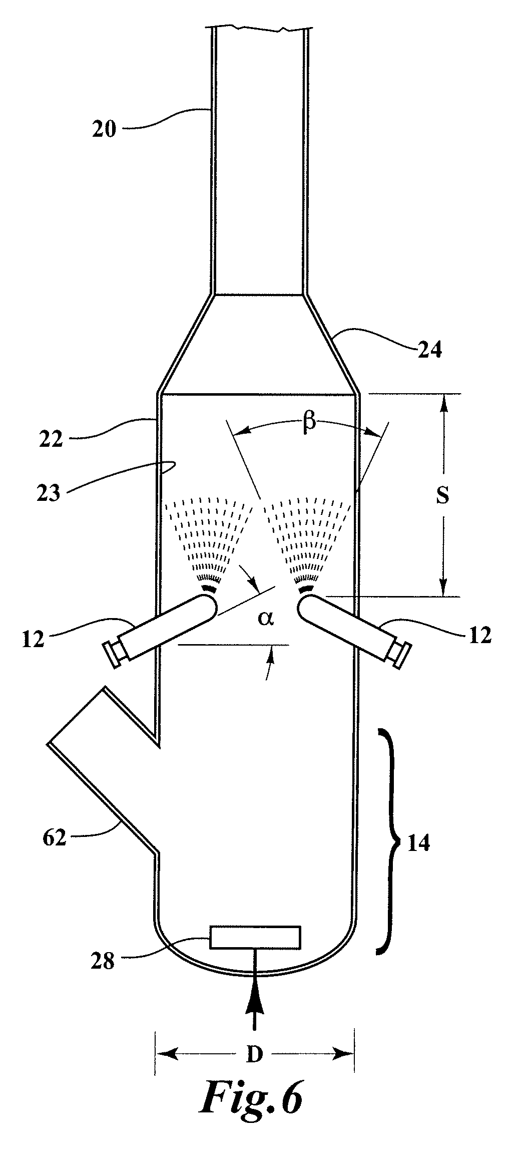 Device for contacting high contaminated feedstocks with catalyst in an FCC unit