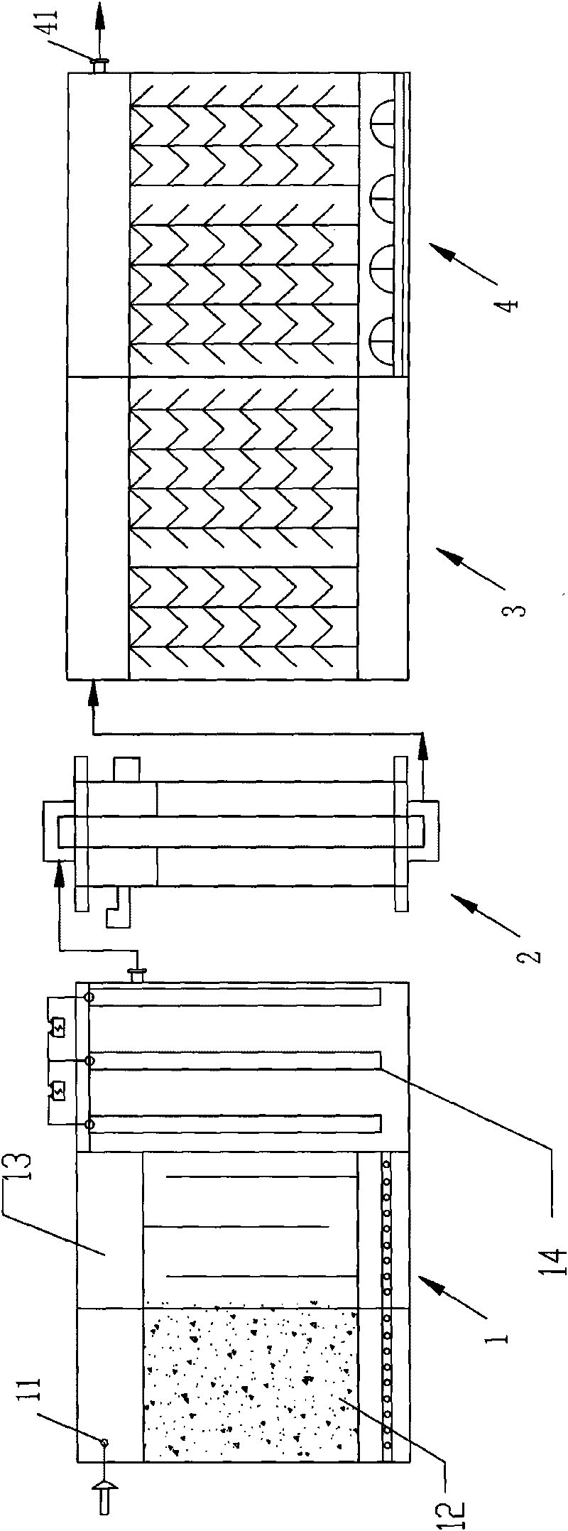 Method for treating high-concentration organic industrial waste water and equipment thereof