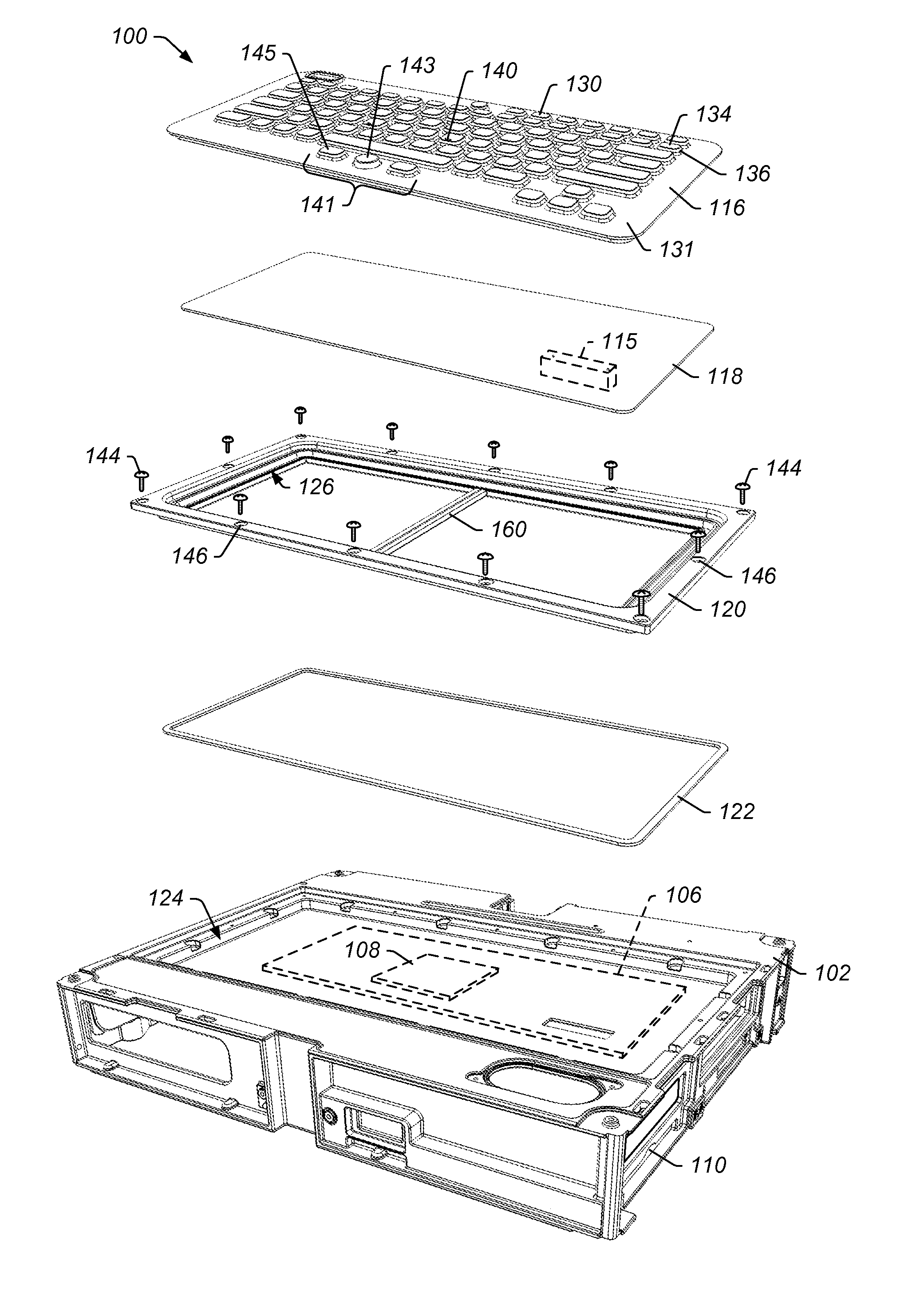 Panel Mount Keyboard System