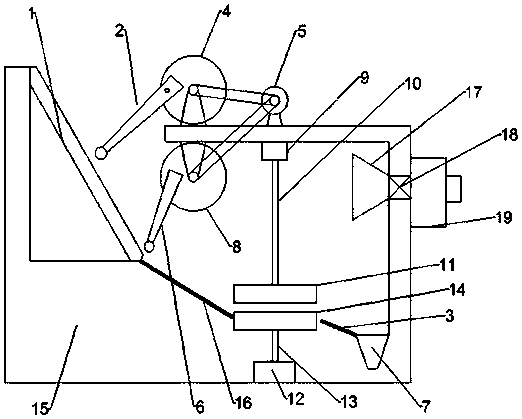 Clean-type two-jaw breaking grinding machine and control system thereof