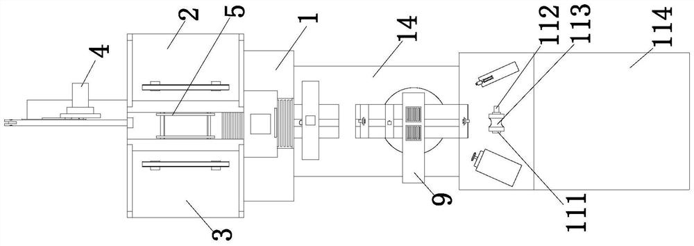Stand column shaping device of fan stand column automatic machining equipment and technology thereof