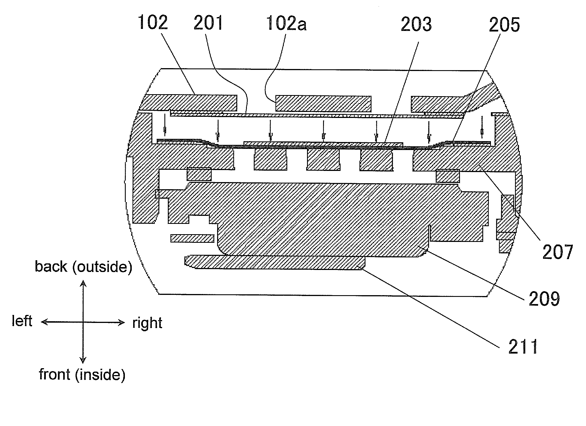Waterproof structure for electronic device