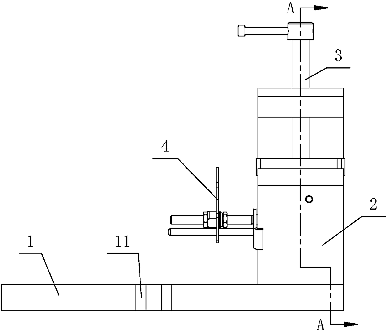 Auxiliary fixture used in busbar processing