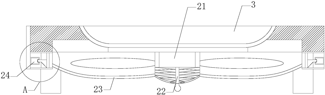 Improved difficult-detaching preventing rotatable household induction cooker