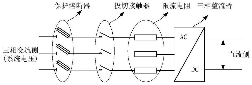 Pre-charging device and three-level converter