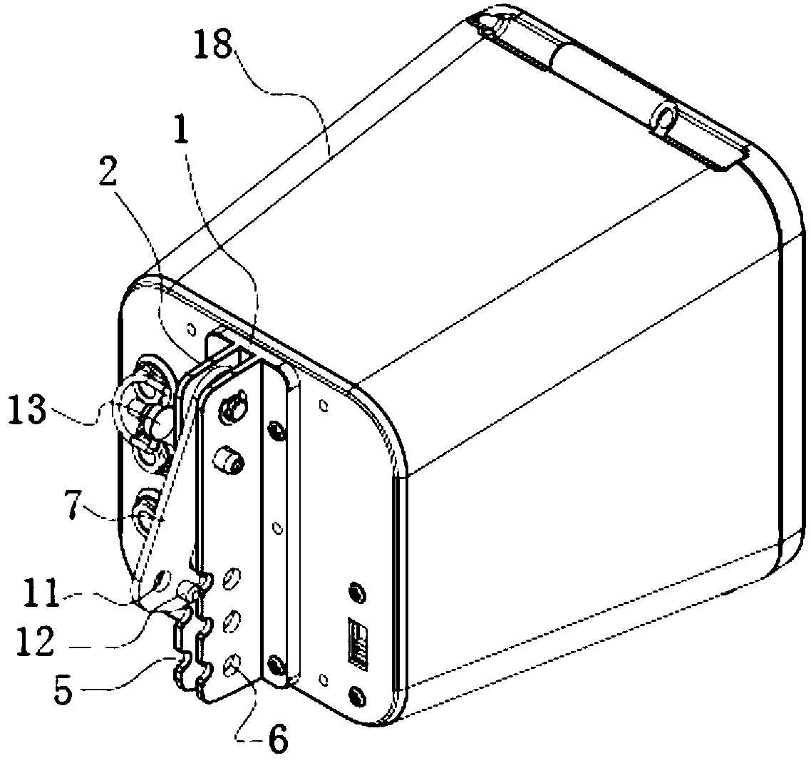 A connection device for combined sound box