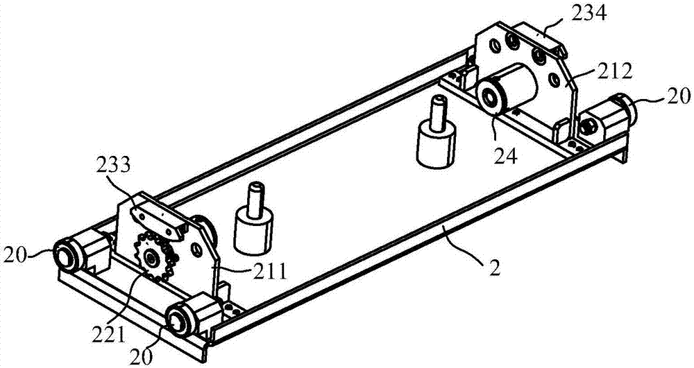 An accumulation type conveyor turning mechanism