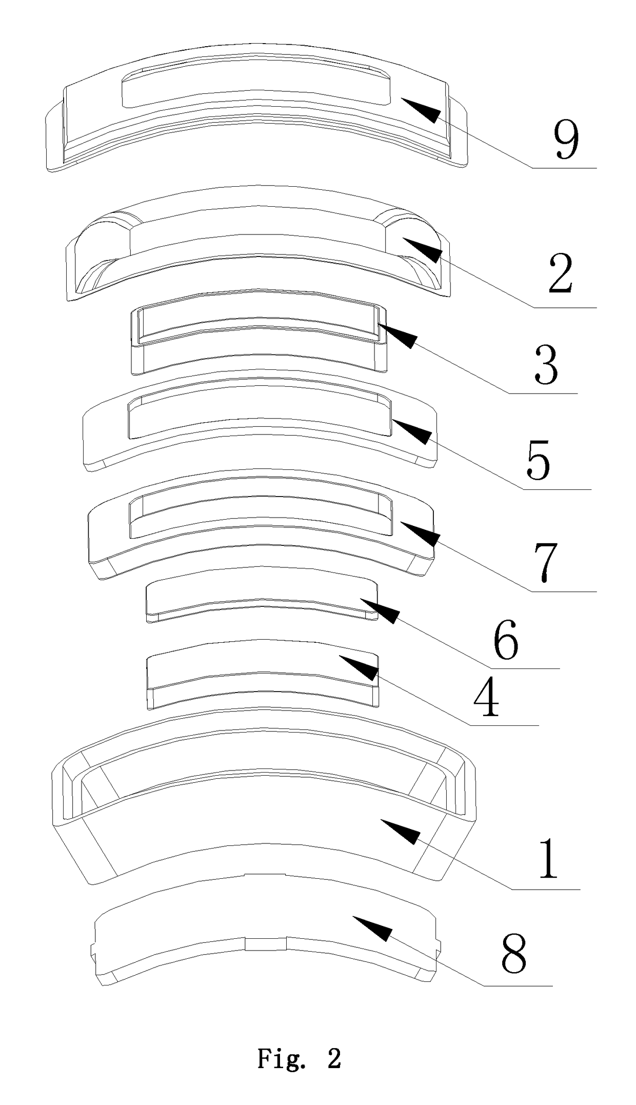 Bending loudspeaker and wearable electronic products comprising the same