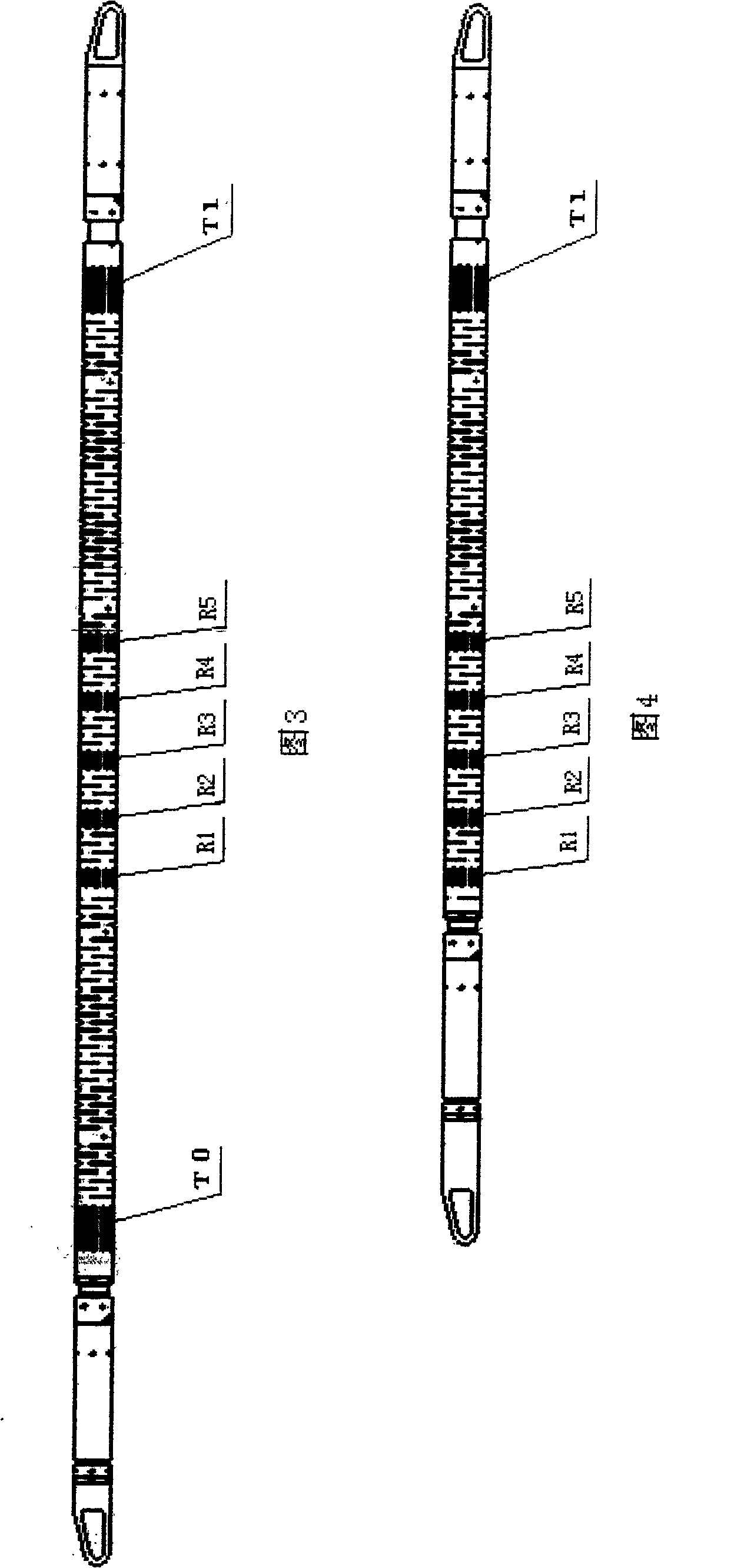 Single-emitting five-receiving sonic system virtual two-emitting five-receiving sonic system method