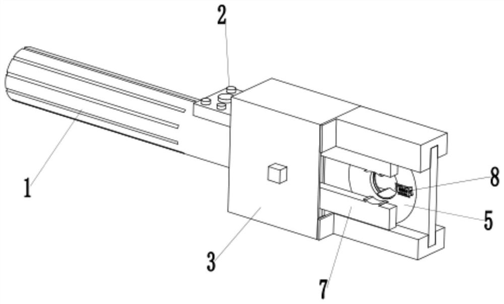 A cable protective layer cutting device