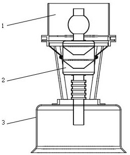 Quick dismounting type grabbing device