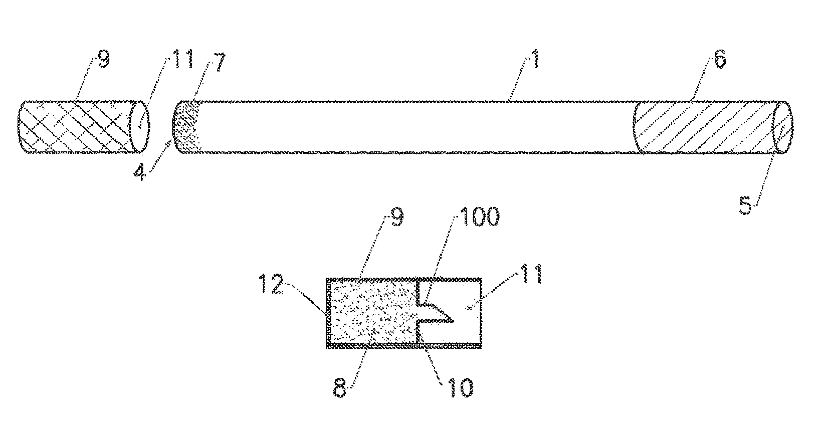 Self-lighting device for a cigarette