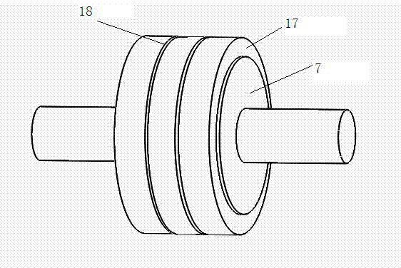 Spatial three-dimensional layout type quickly-composite brush electroplating diamond wire saw device
