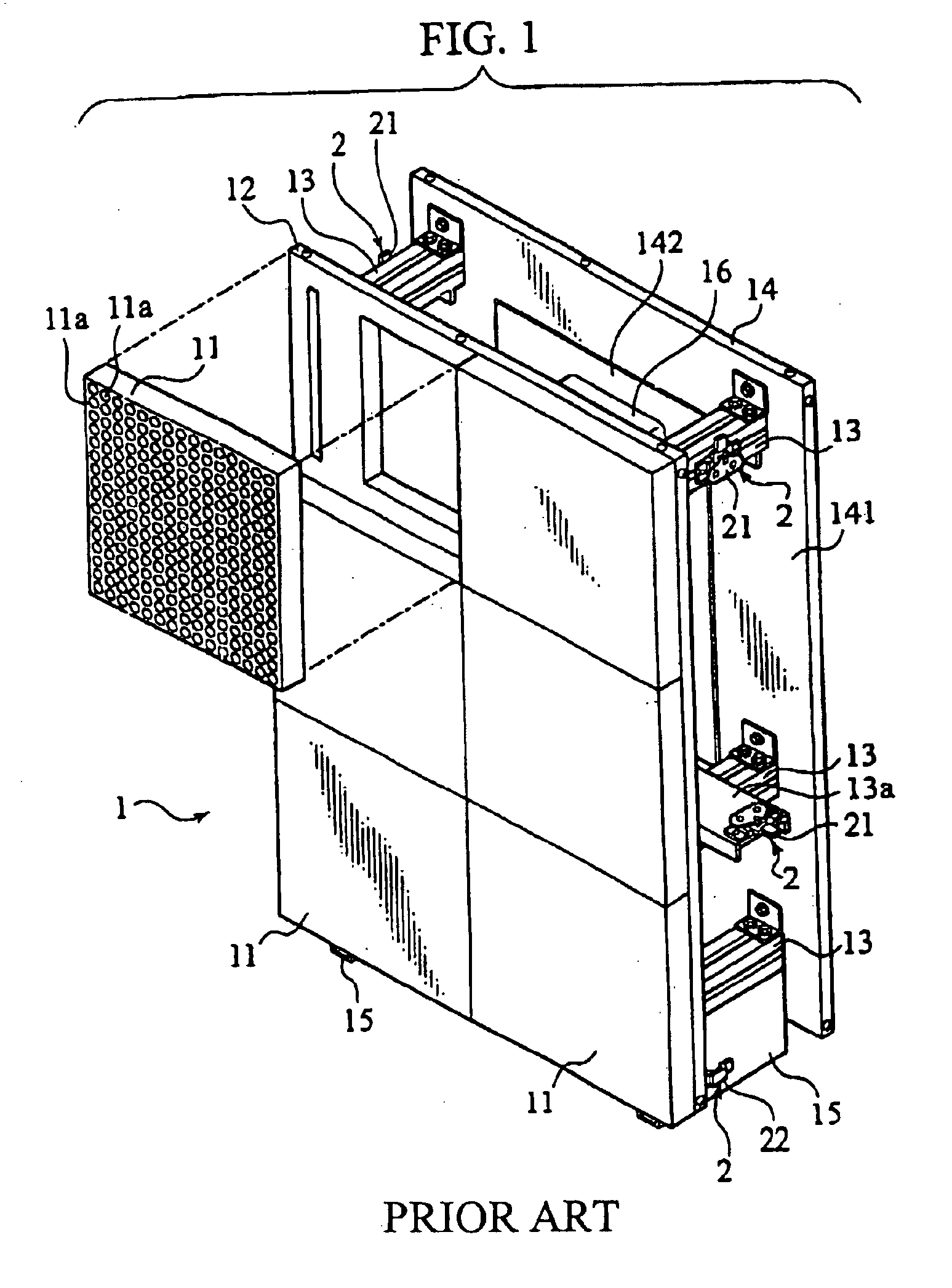 Unit connecting mechanism and image display device