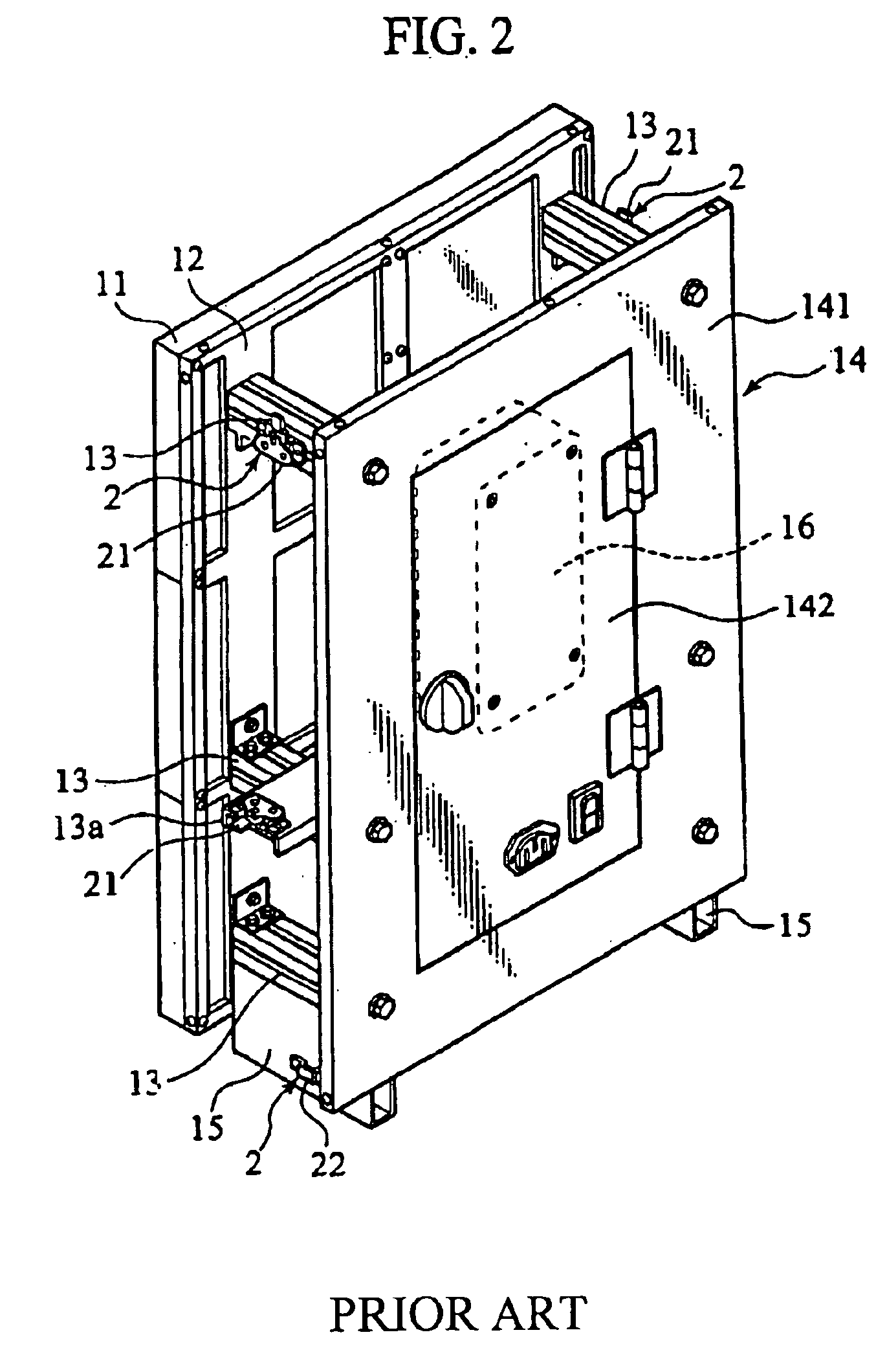 Unit connecting mechanism and image display device