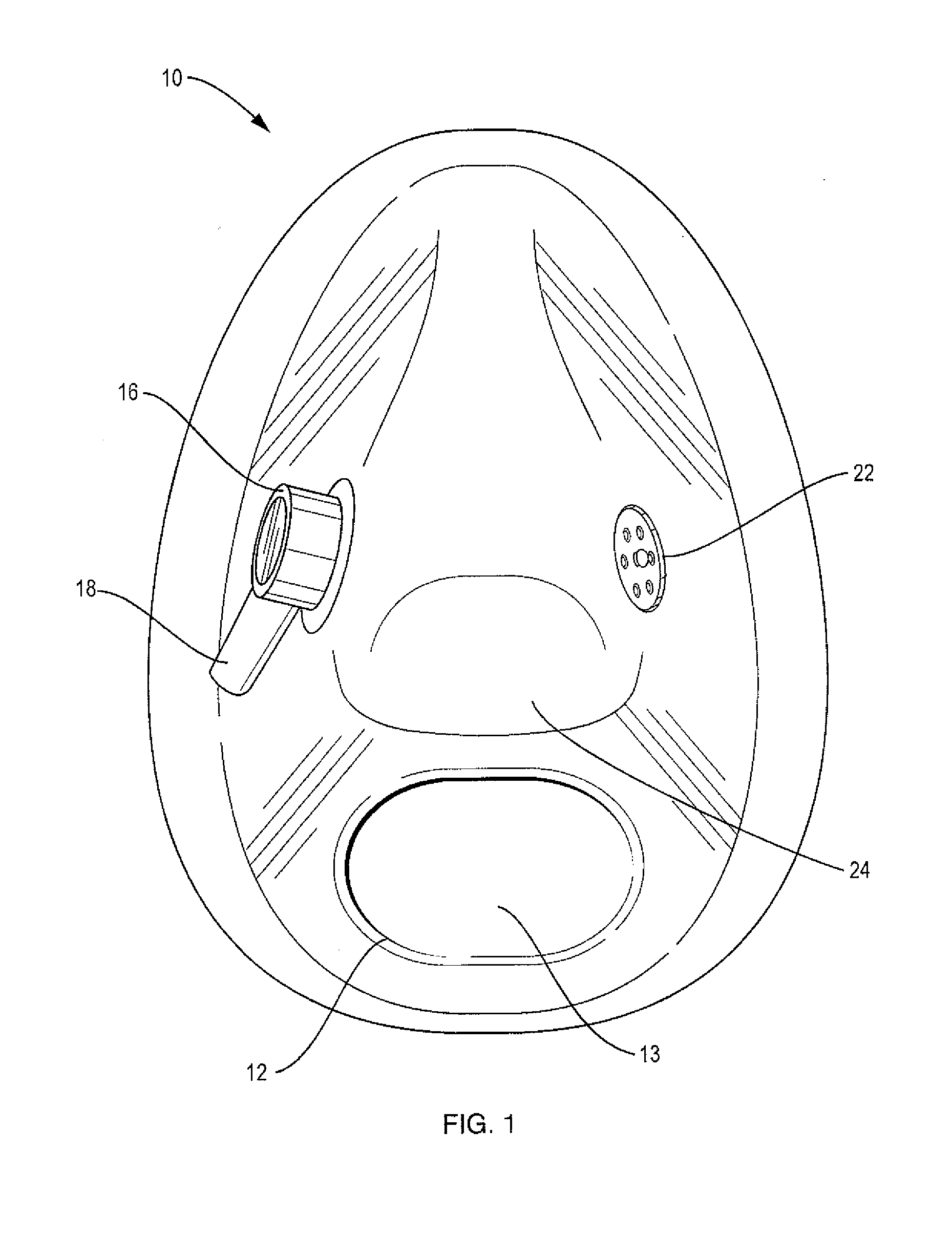 Integral mouthguard oxygen mask