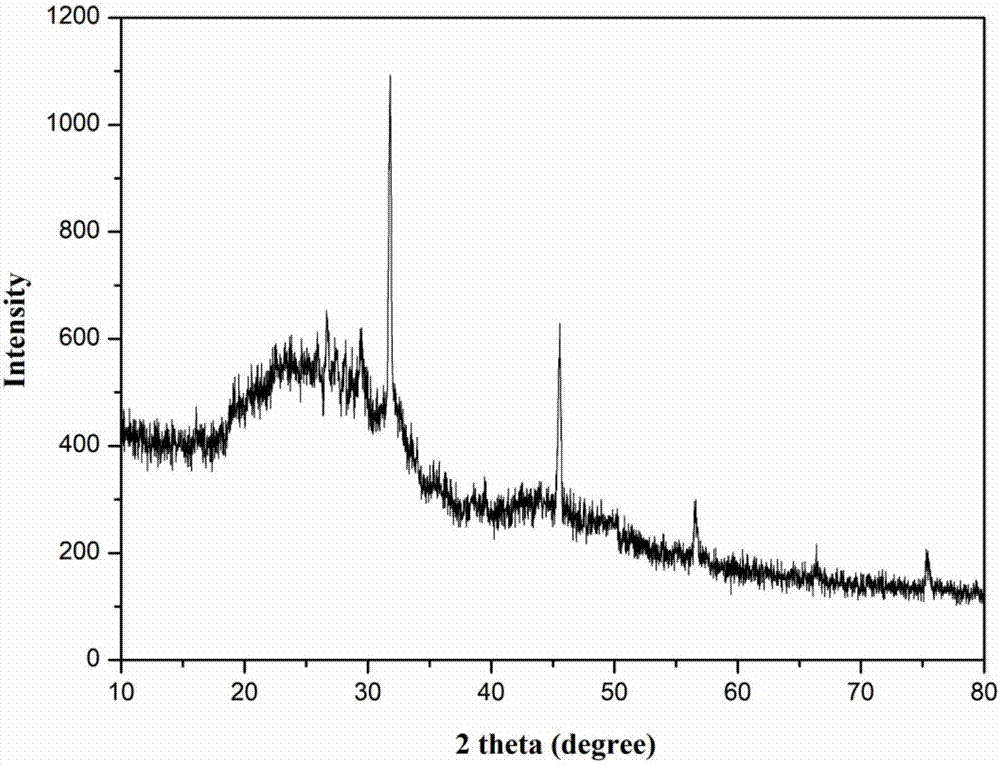 Sodium alginate and calcium ion modified charcoal composite material as well as preparation method and application thereof