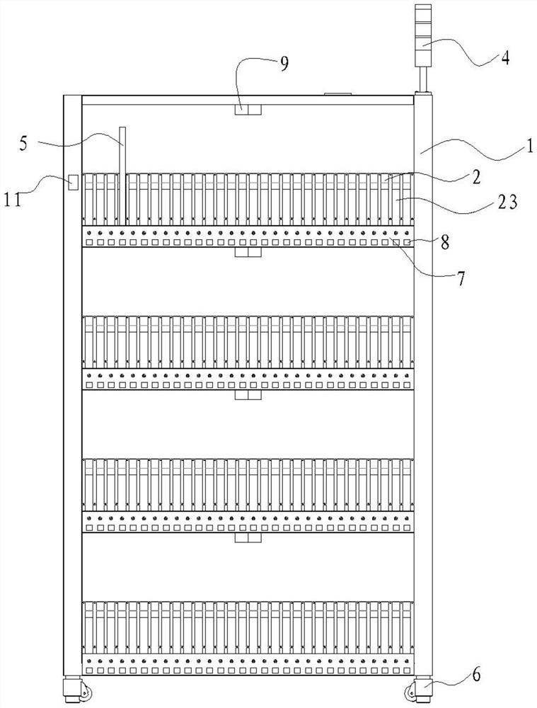 Intelligent steel net rack and control method thereof