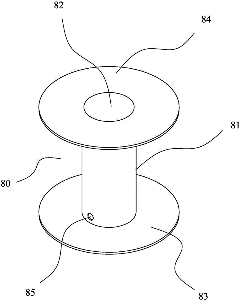 Automatic wire take-up reel rocking machine