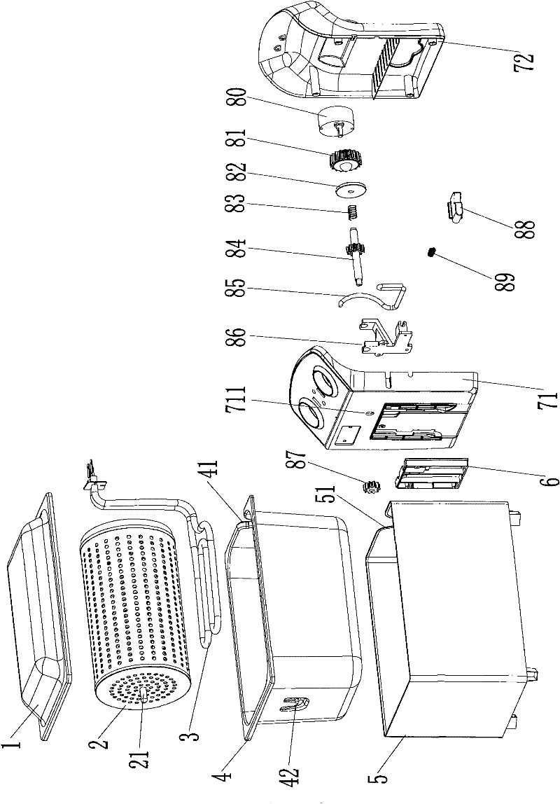 Fryer convenient for fetching and placing frying cage