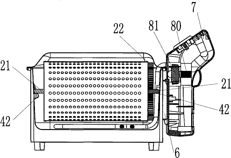 Fryer convenient for fetching and placing frying cage