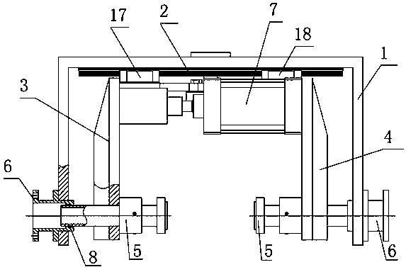 Synchronous clamping water passing device and working method thereof