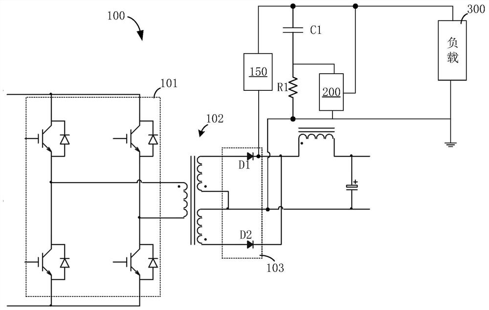 Rectifier diode peak suppression circuit and electric welding equipment