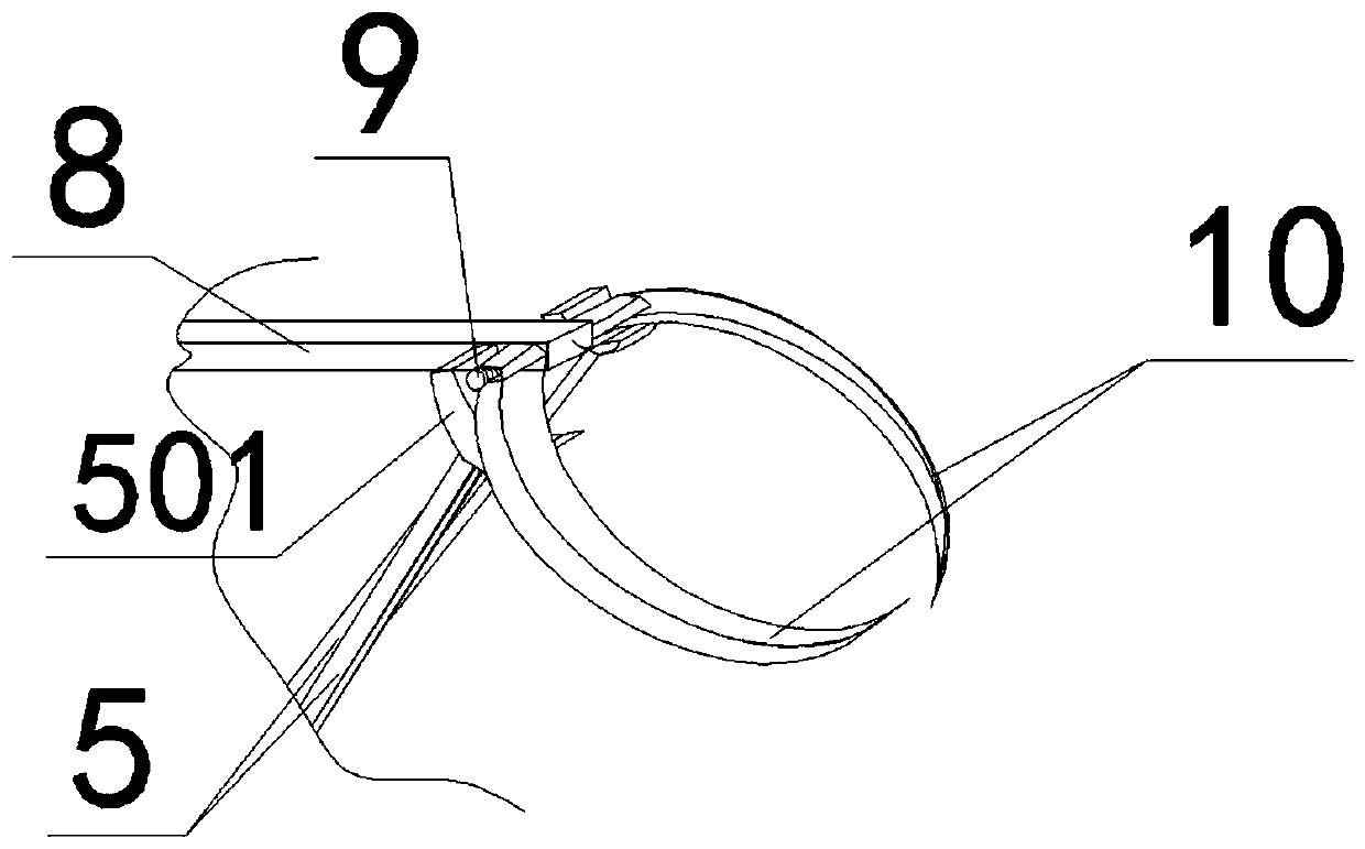 Glass distillation separation vessel stabilizing frame