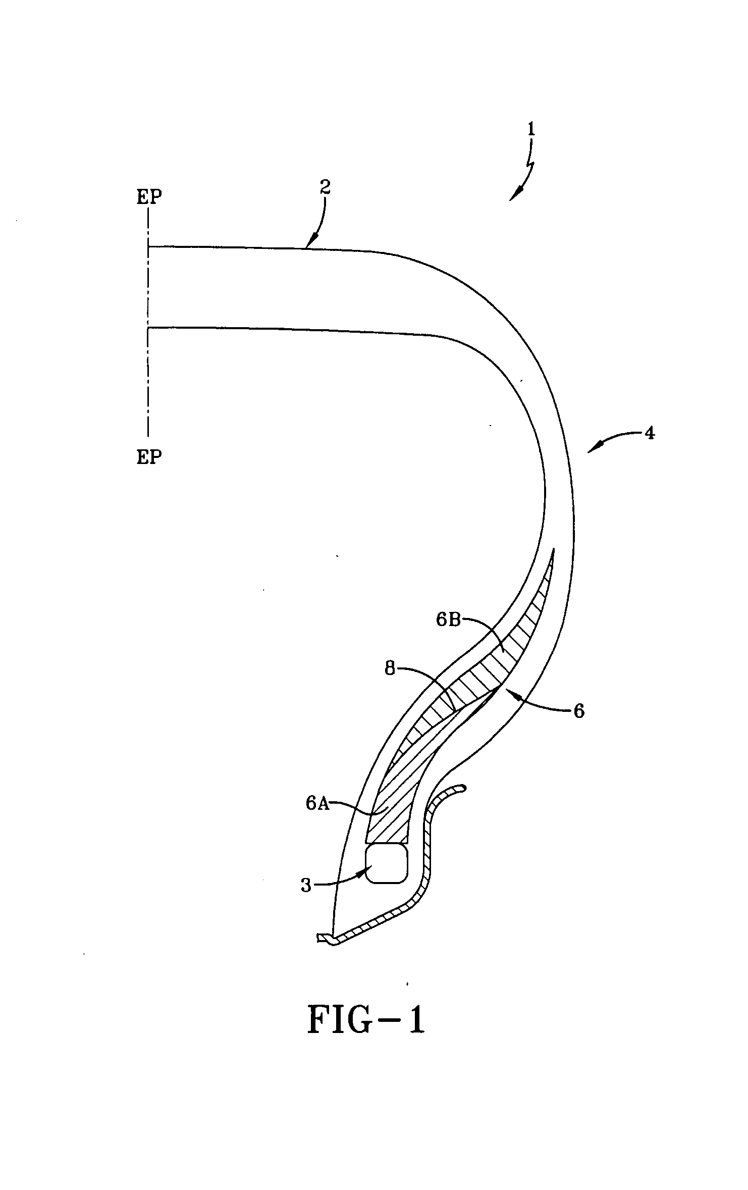 Tire with sidewall insert