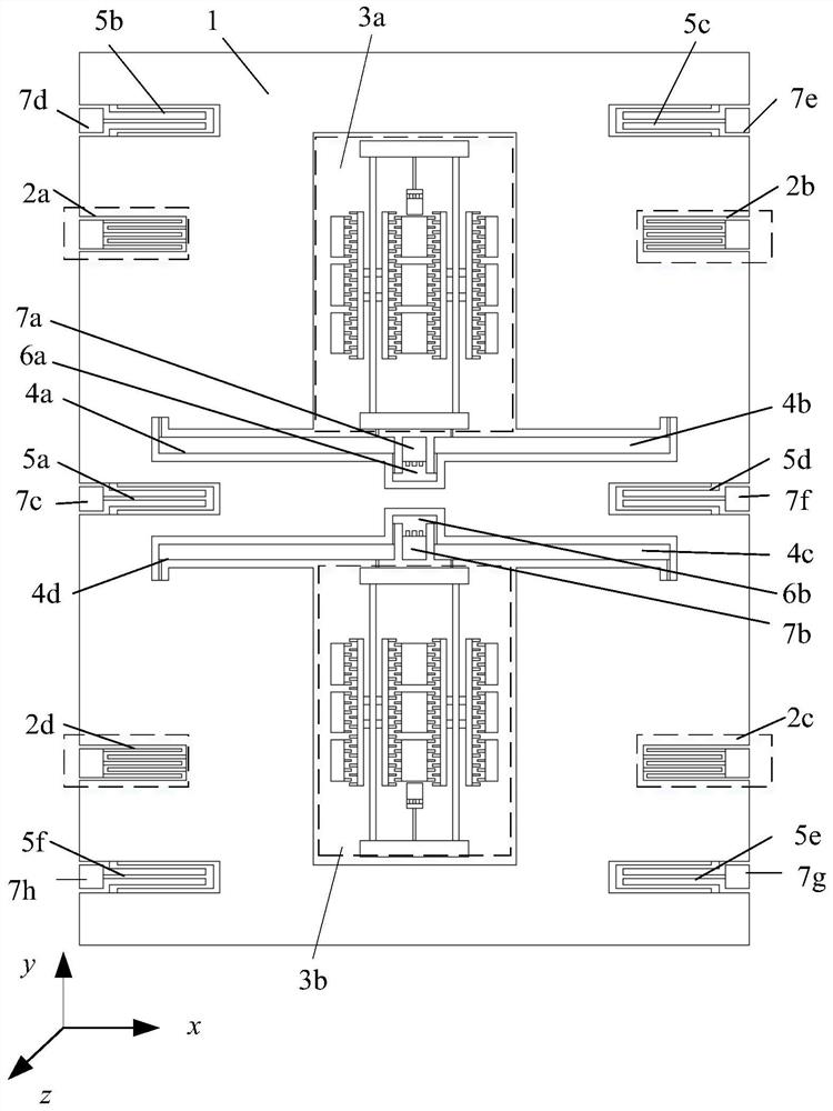 Damping-adjustable silicon micro tuning fork resonant accelerometer structure