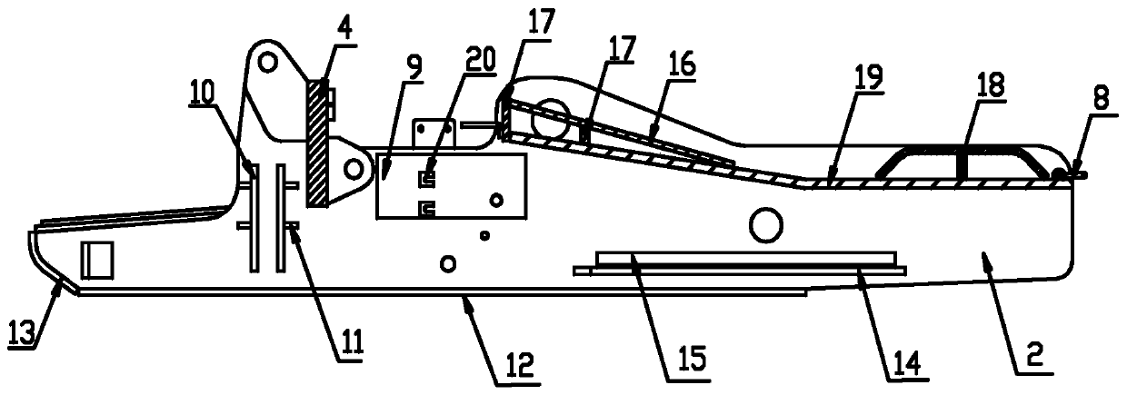 A hydraulic support base