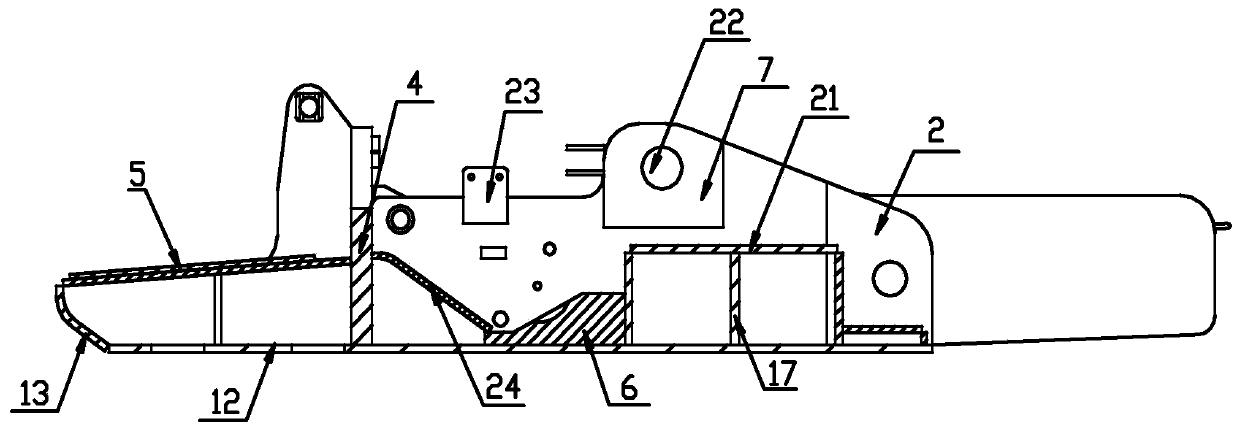 A hydraulic support base