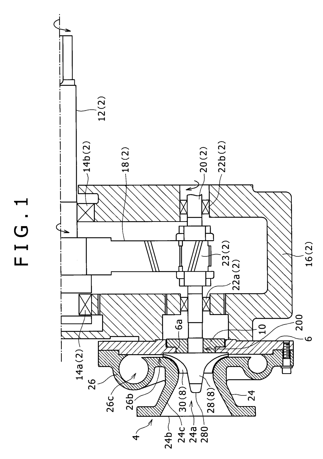 Rotary machine, blade wheel used in rotary machine, and blade wheel manufacturing method