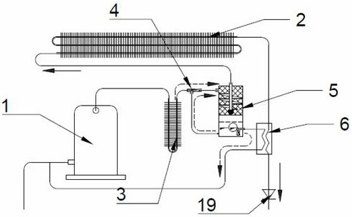 An air conditioner host with oil separation function, an air conditioner system and an oil separation method