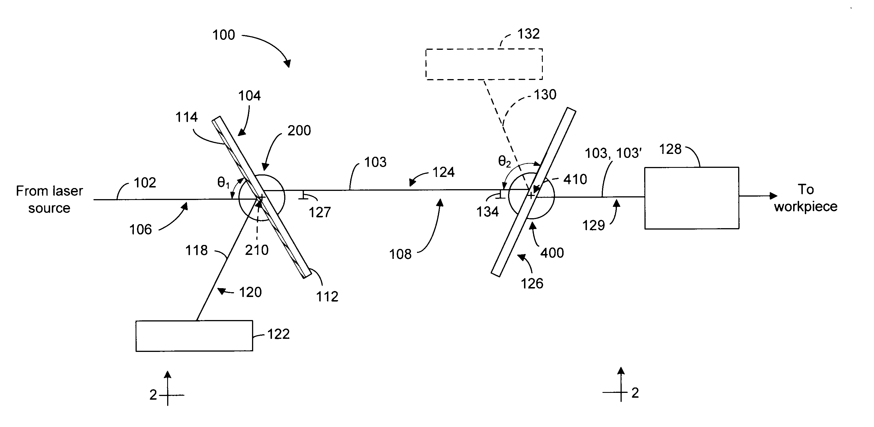 Method for accomplishing high-speed intensity variation of a polarized output laser beam