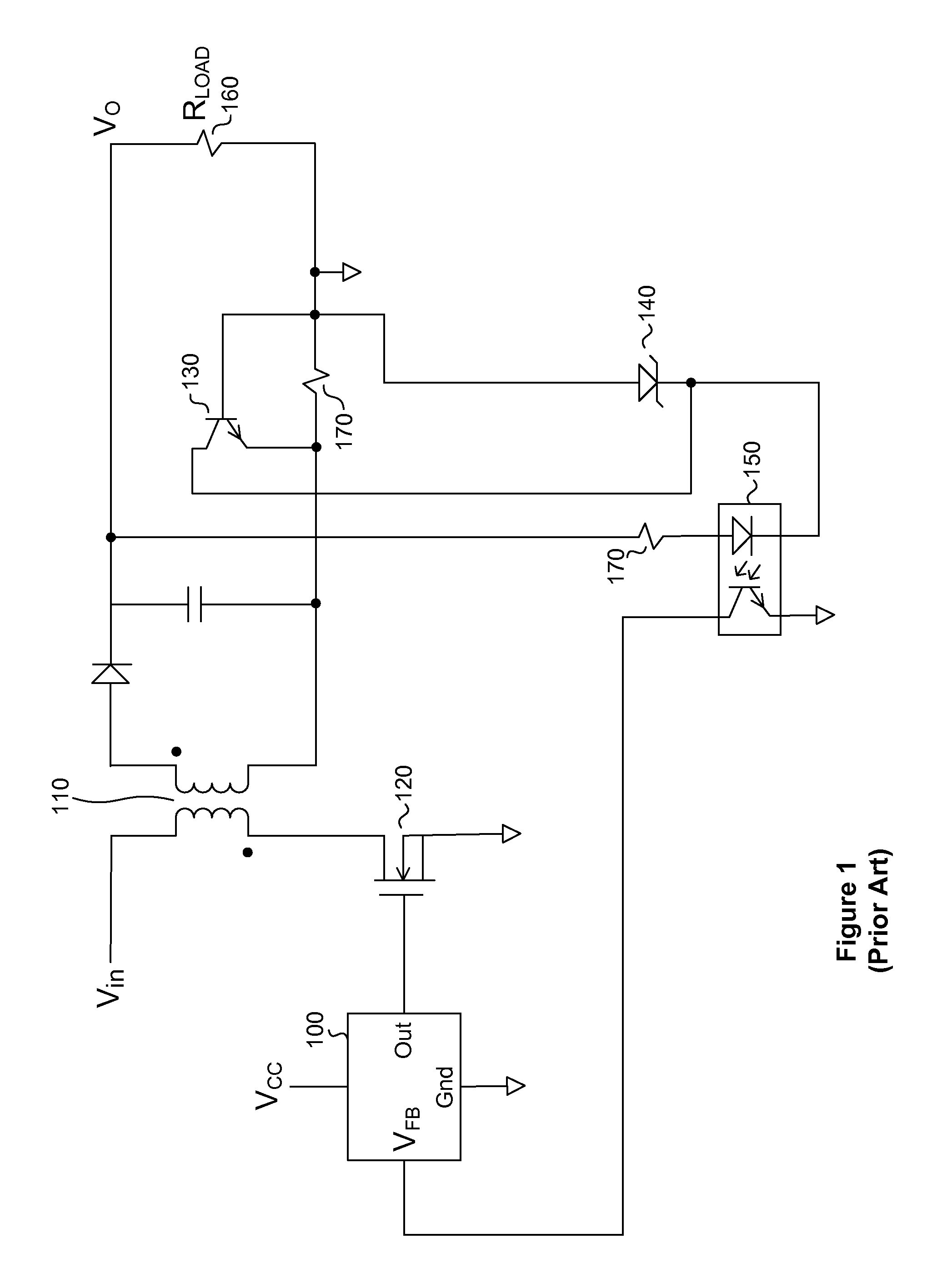 On-time control for constant current mode in a flyback power supply