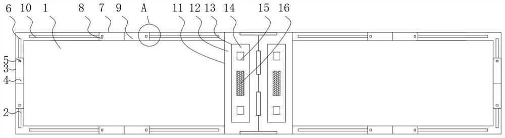 A processing device for antistatic and anticorrosion panels