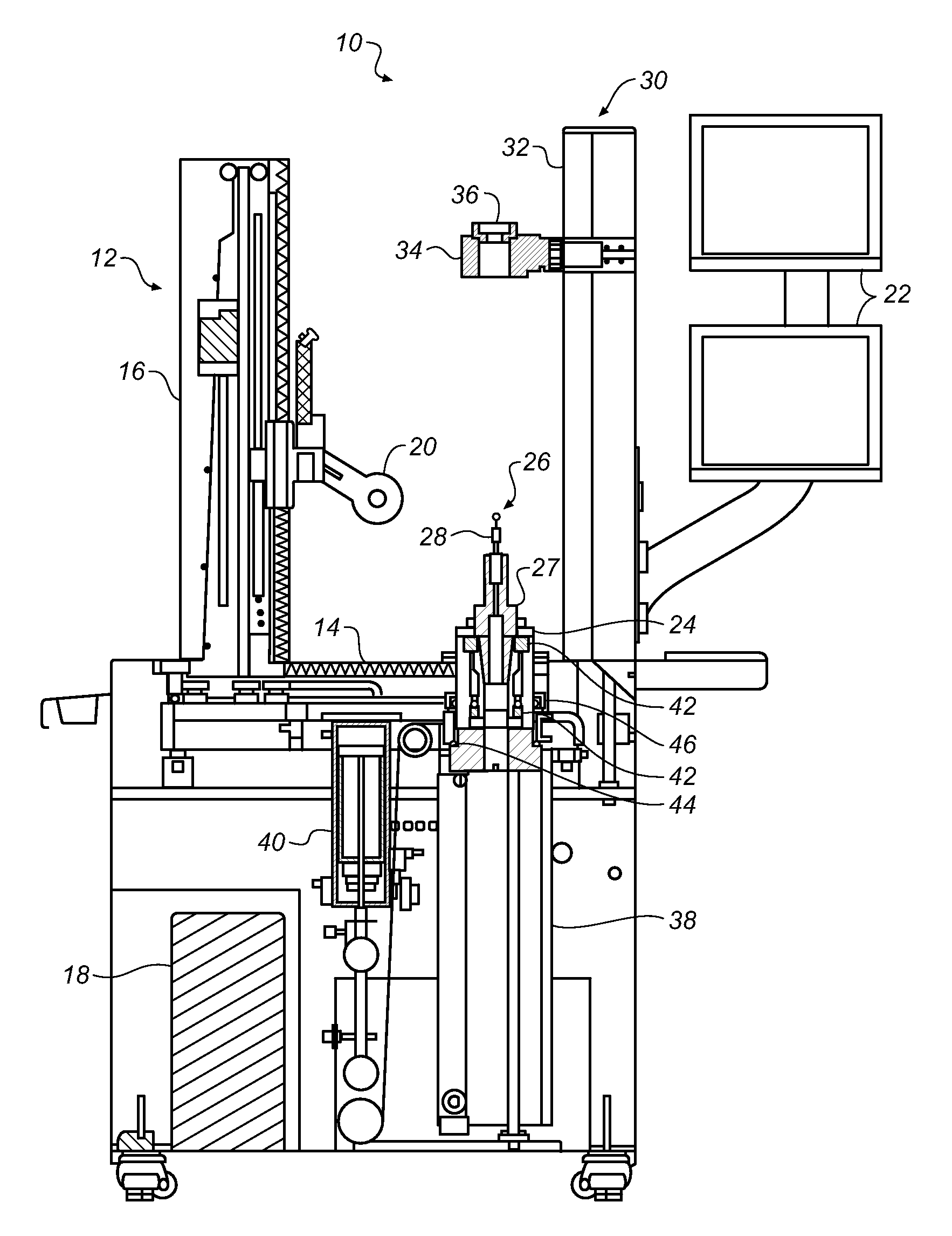 Combination tool presetter and induction heat-shrink apparatus