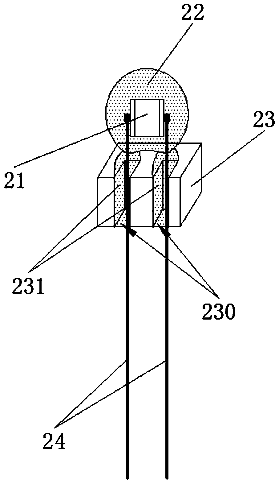 A kind of thermistor with base and preparation method thereof