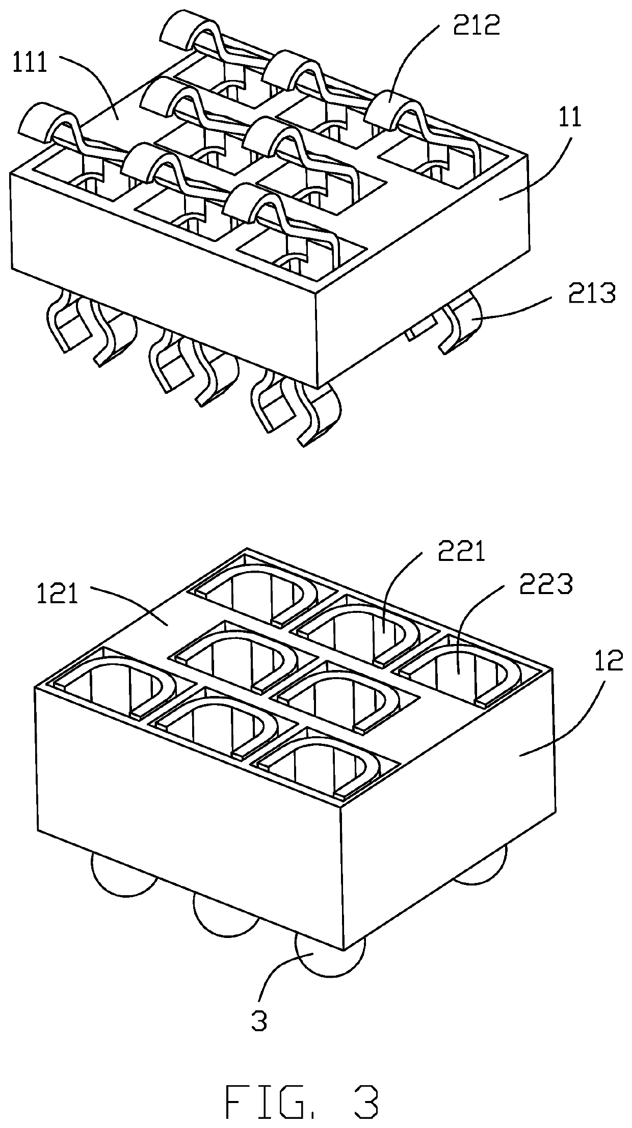 Electrical connector with hybrid contact set