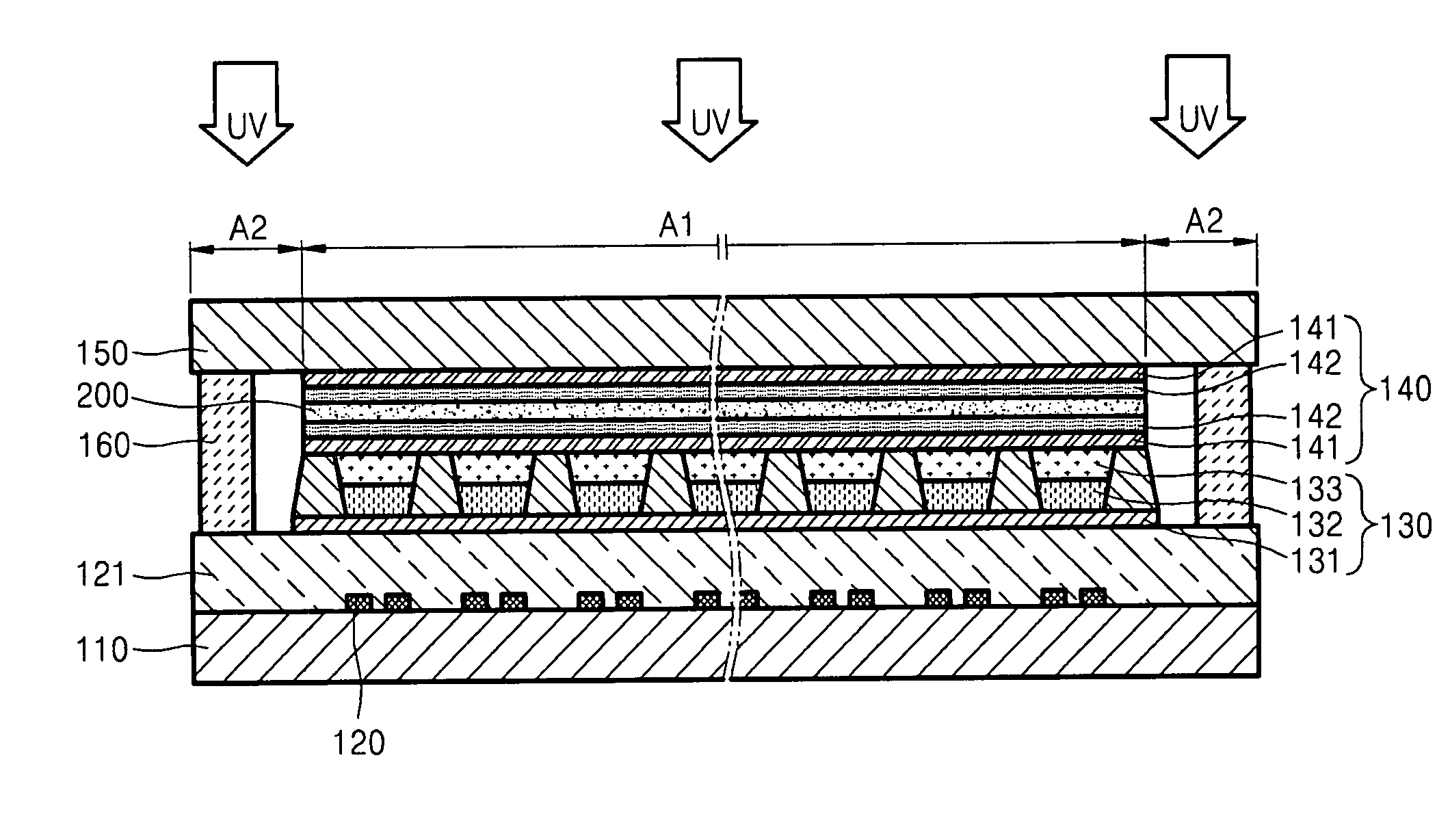 Organic light emitting display providing ultraviolet ray protection and method of manufacturing same