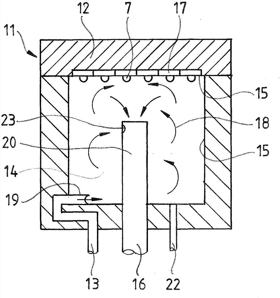 Device and use thereof for the uv treatment of fluids