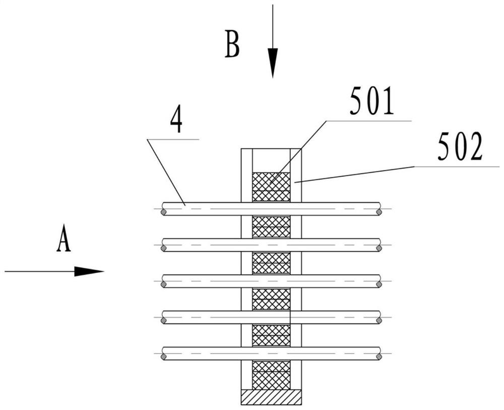 Steel strand tie bar cable system with layered and separated wire supporting structure and mounting method of steel strand tie bar cable system