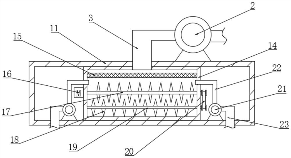 A mobile river sludge dredging device